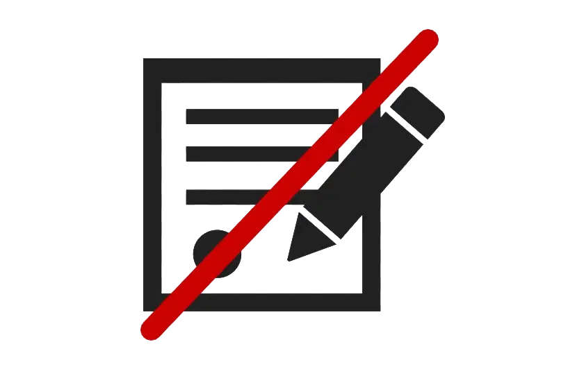 No Contract Icon